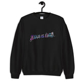 Jesus Is Lord Christian Sweatshirt EternalChristianTees Black S